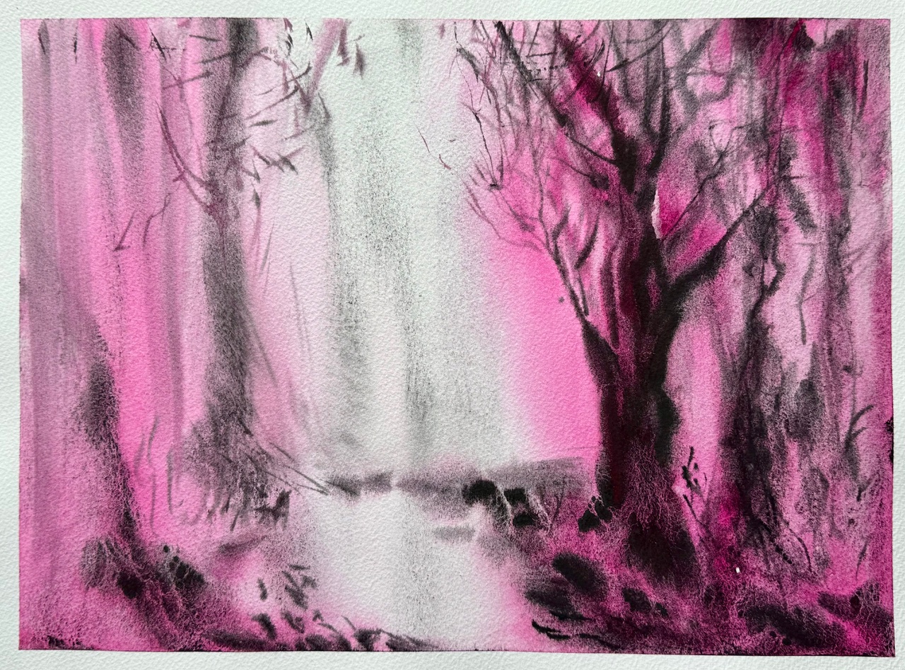 Whispering Forest in Rose Light